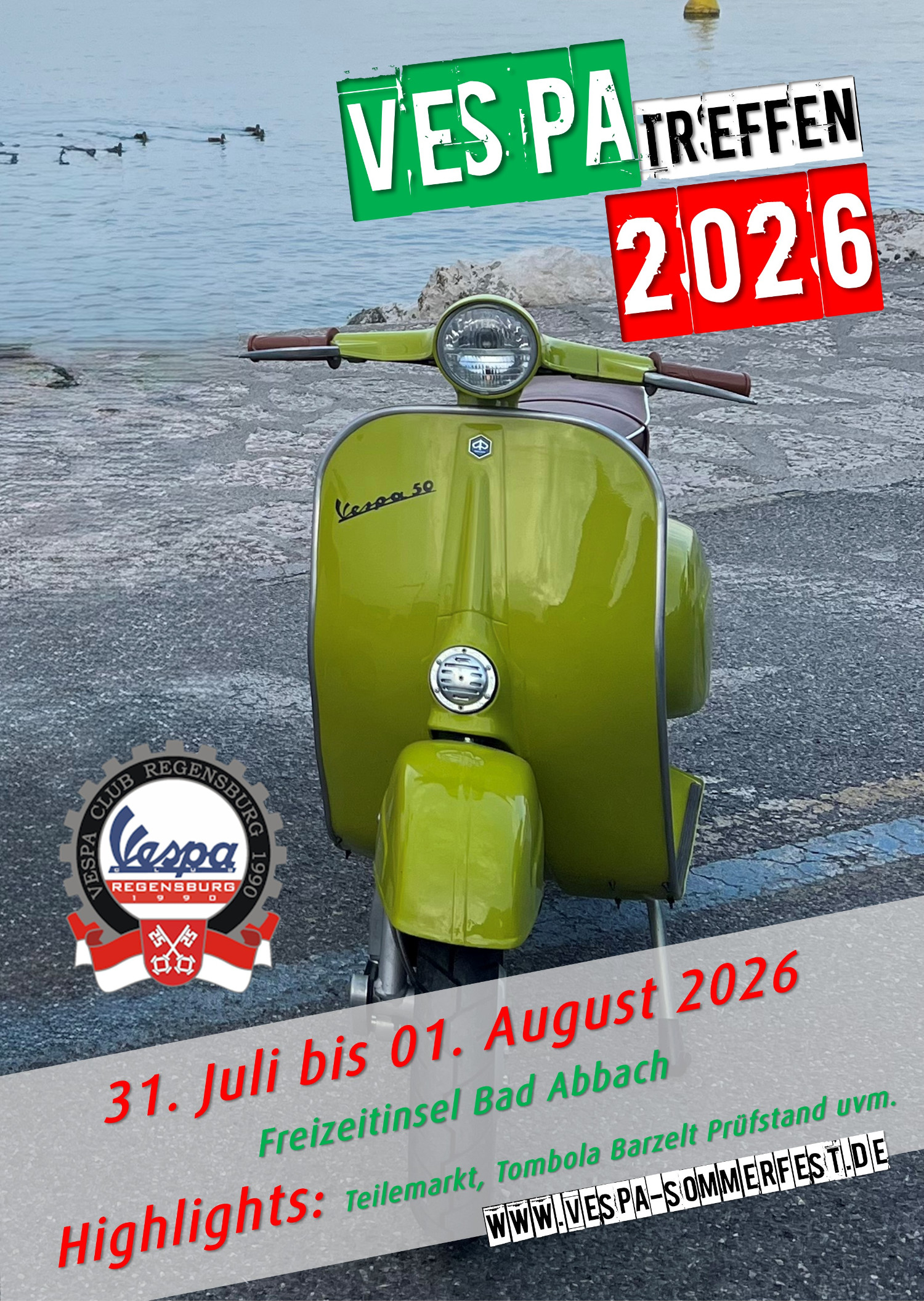 Vespatreffen Vespaclub Regensburg 31.07.-01.08.2026