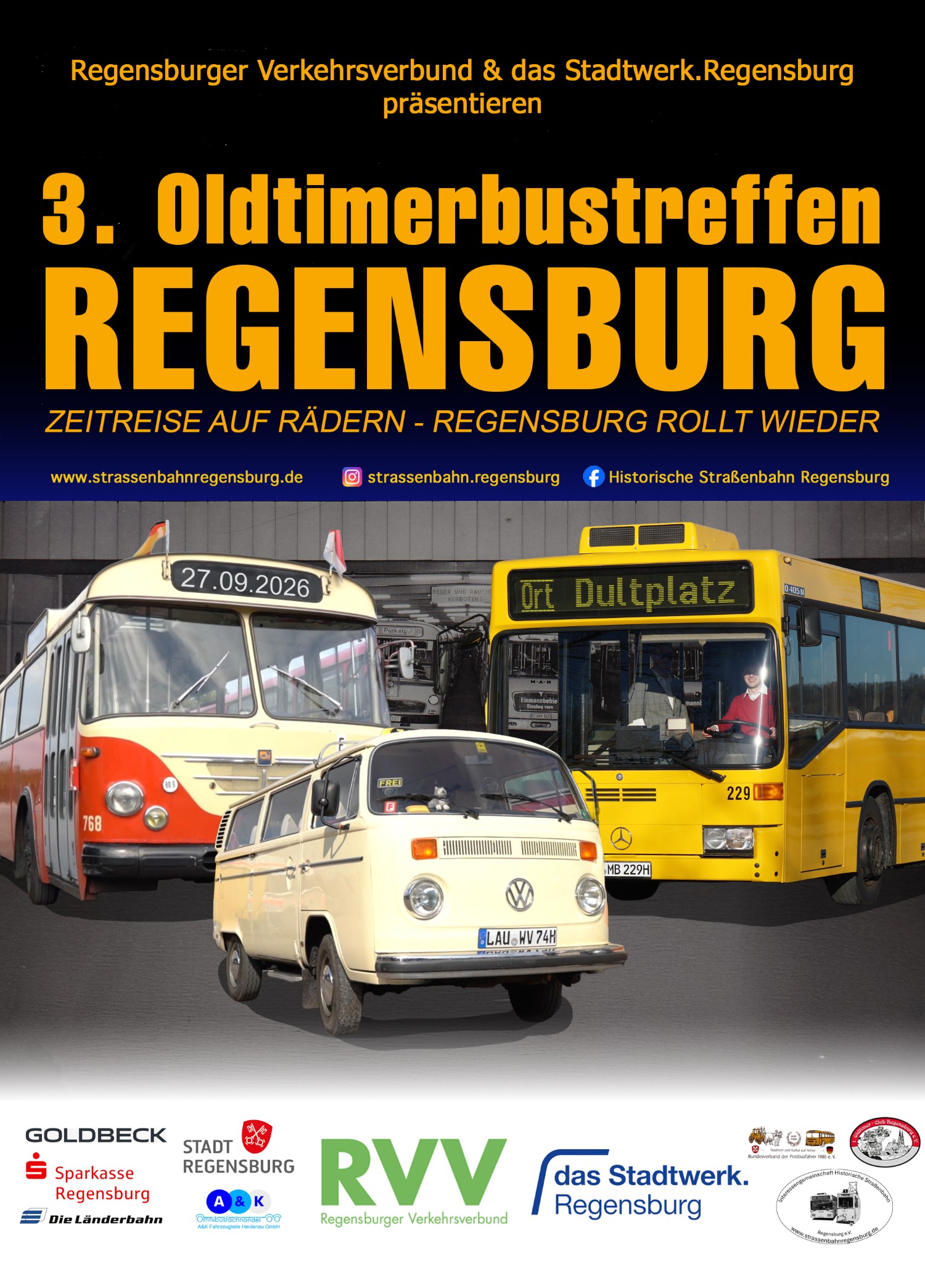 3. Oldtimerbustreffen Regensburg
