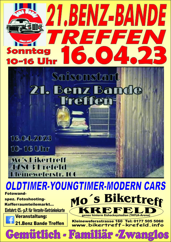 Benz Bande Treffen 21. Mercedes Treffen Krefeld NRW