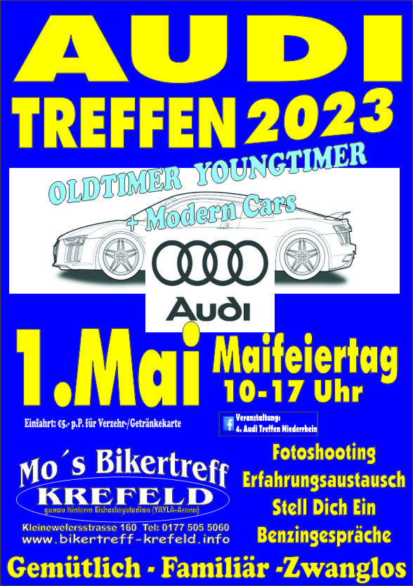 Audi Treffen 2023 NRW Krefeld