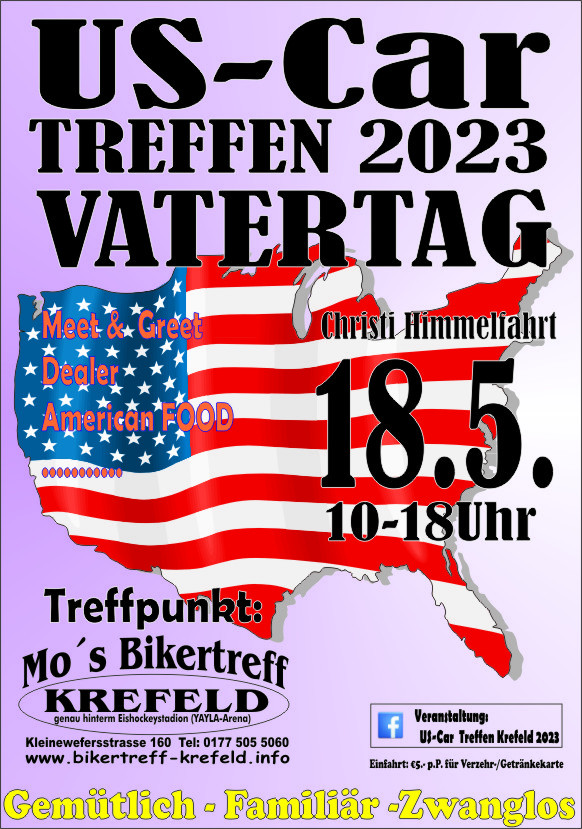 US-Car Treffen Vatertag Krefeld NRW