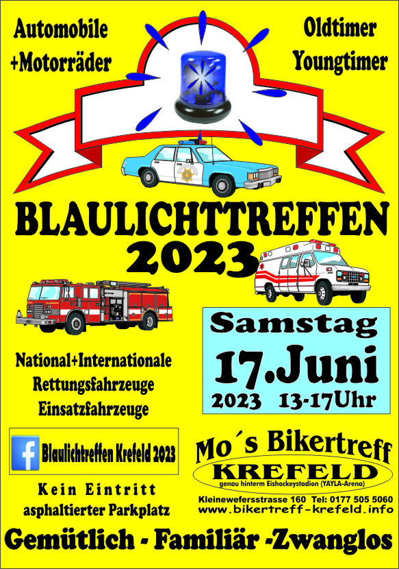 Blaulicht Treffen NRW Krefeld 2023