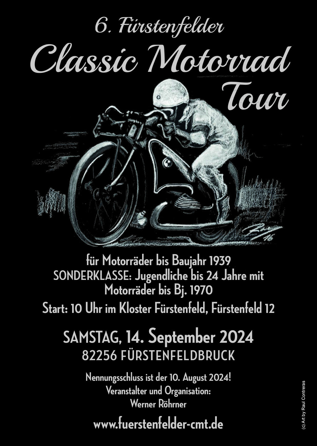 6. Fürstenfelder Classic Motorrad Tour für Motorräder bis BJ 1939